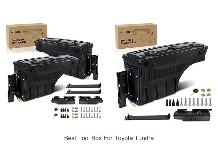 Durable Left & Right Bed Storage Boxes For Toyota Tundra 2007-2021 (Pair, Black, Direct Fit)